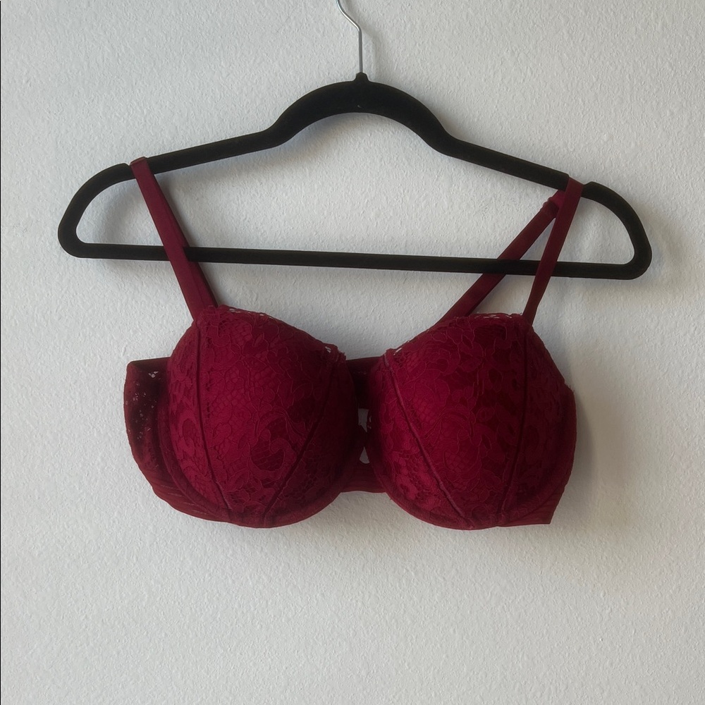 Victoria's Secret Red Lace Bra